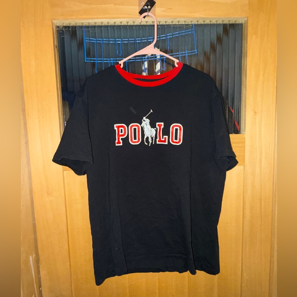 POLO RALPH LAUREN Men’s Black Crew Neck T-Shirt Size L